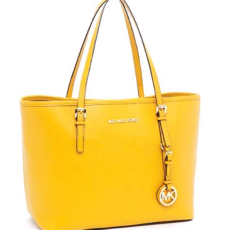 michael kors blue and yellow flower purse|Michael Kors yellow shoulder bag.